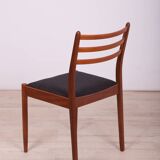 Fabric and Teak Dining Chairs by Victor Wilkins for G-Plan, 1960s.