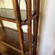 Large vintage rattan shelf/bookcase