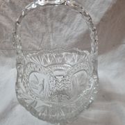 Corbeille à fruits cristal de Bohême