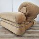 Fauteuil en tissu et acier tubulaire, années 1970