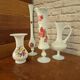 Grand vase opaline fleuri vintage