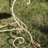 Old large iron planter