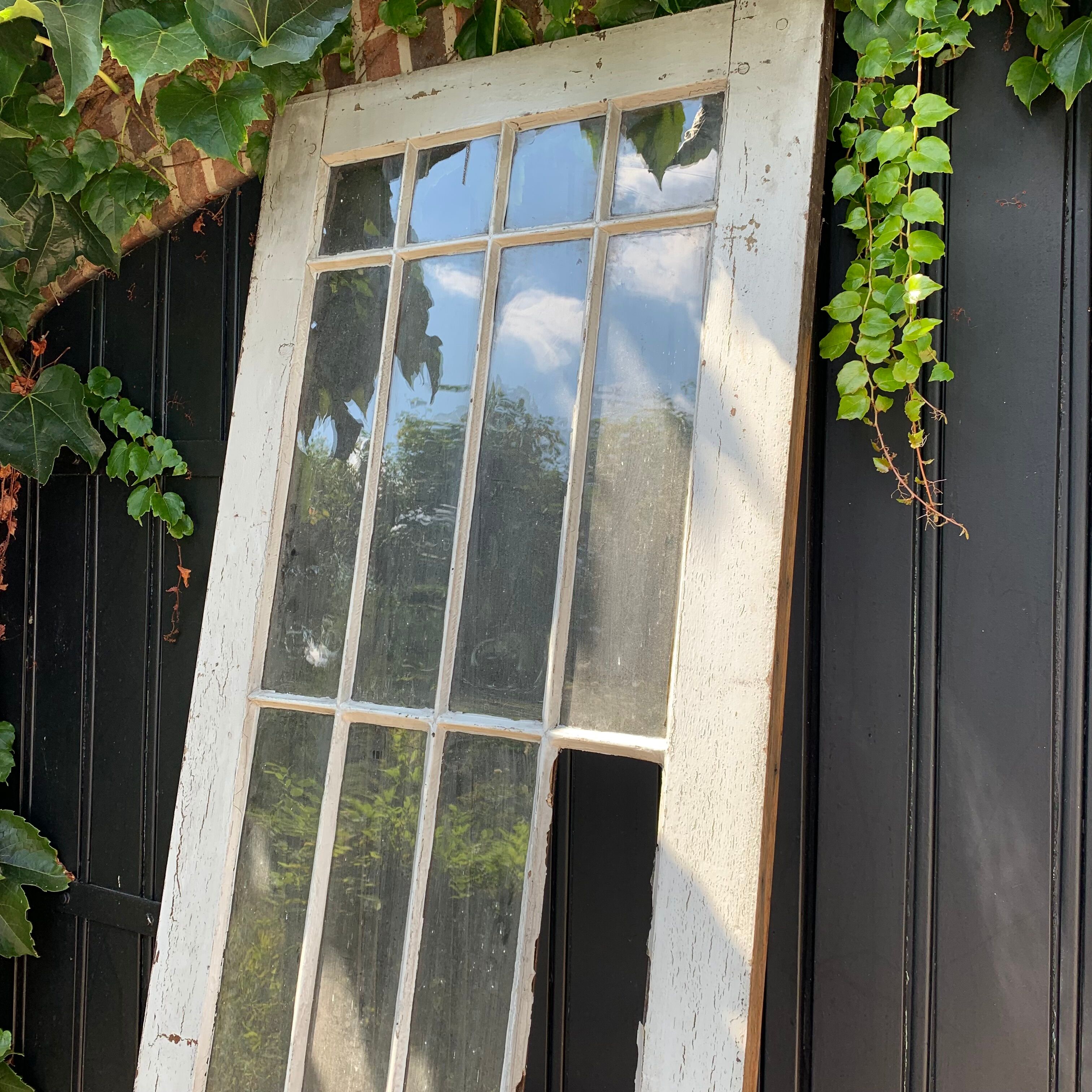 Wood and steel workshop door