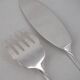 Christofle America, Art Deco fish service cutlery set, silver-plated, 2 pieces.