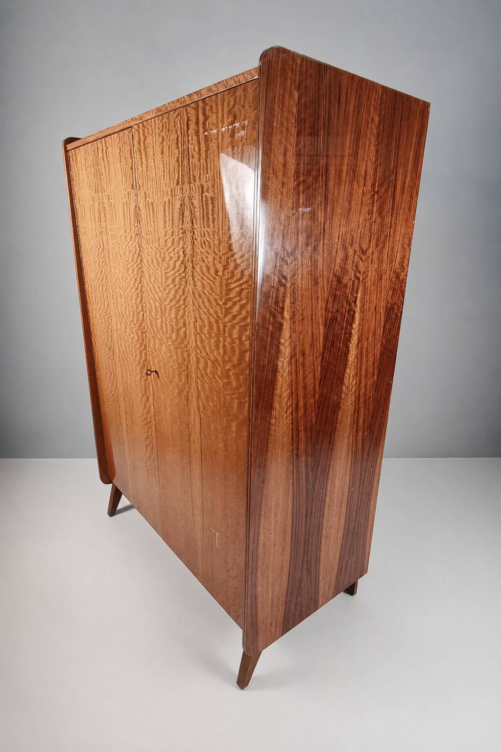 Vintage Wardrobe in Walnut by Tatra Nabytok, 1970s
