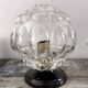Paire d’appliques murales vintage globes en verre ciselé