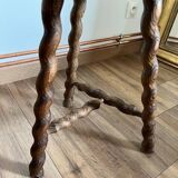 Pair of turned wooden stools