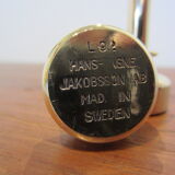 Pair of Scandinavian brass candlesticks L92 by Hans-Agne Jakobsson