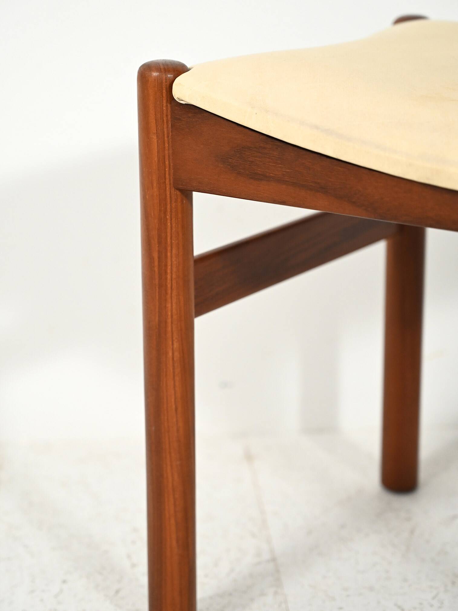 Norwegian teak footstool, 1950s–60s