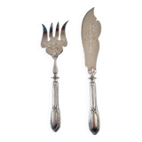Ensemble de service de poisson en argent sterling Minerva antique et fabuleux