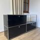 USM Haller chest of drawers in Graphite Black
