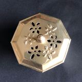 Old brass metal box