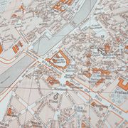Angers vintage map 74x54cm