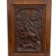 Carved oak solid wood door