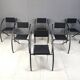 Set of 6 Post modern dining chairs, 1980s
