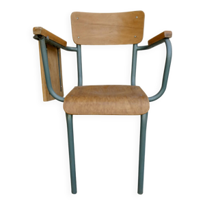 Chaise d'étudiant en - bois vers 1960