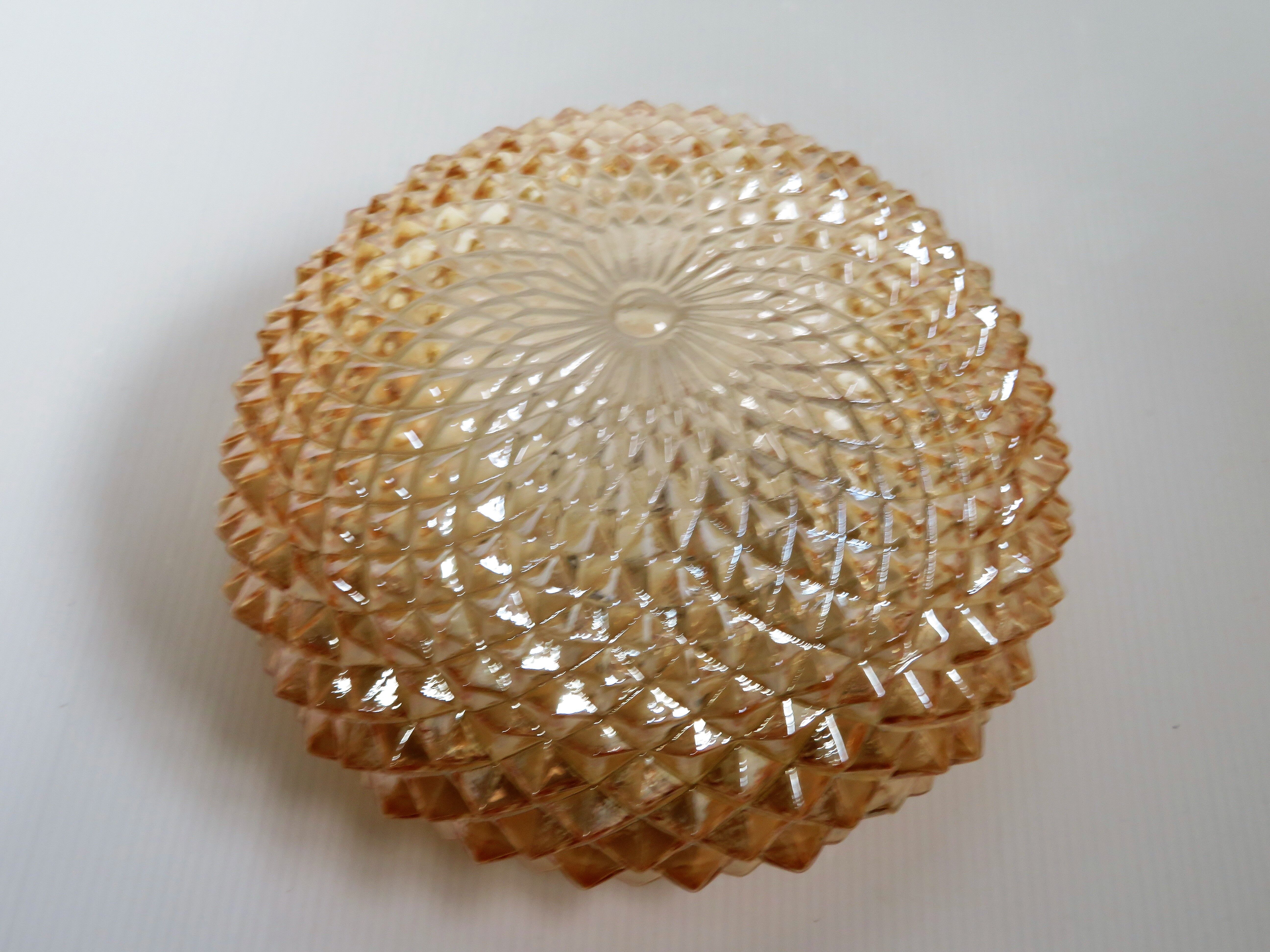 Amber vintage ceiling lamp