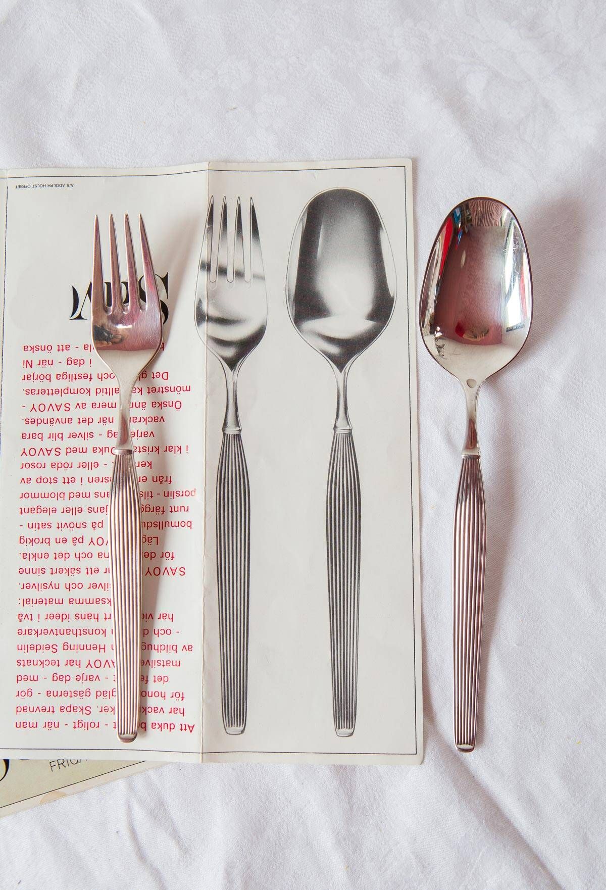 Frigast gab swedish/danish dessert cutlery set 1960s for 10 (32 pieces)
