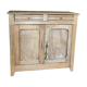 Parisian sideboard two doors, two drawers in natural wood