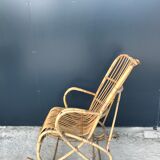 Rattan rocking-chair