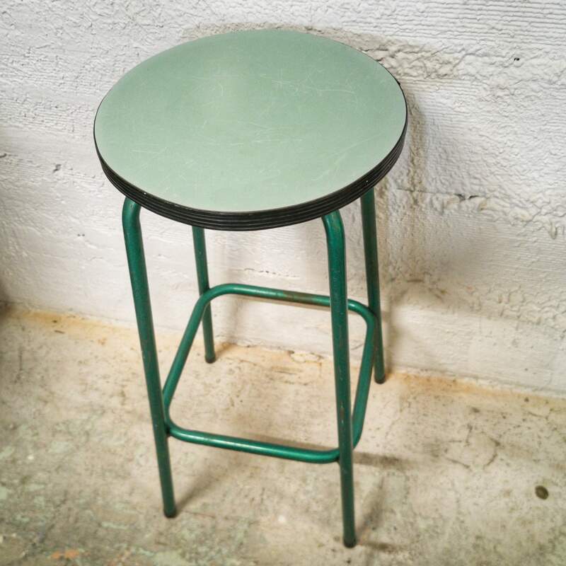 Metal stool and Formica