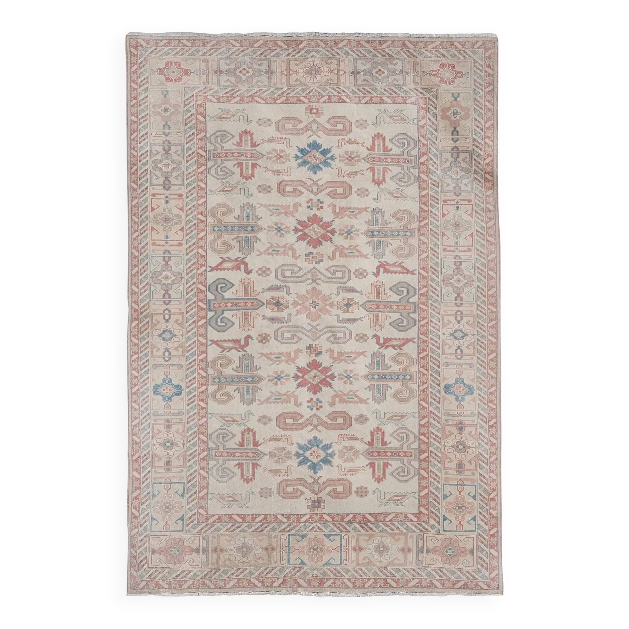 Vintage handmade Turkish rug 175x254 cm