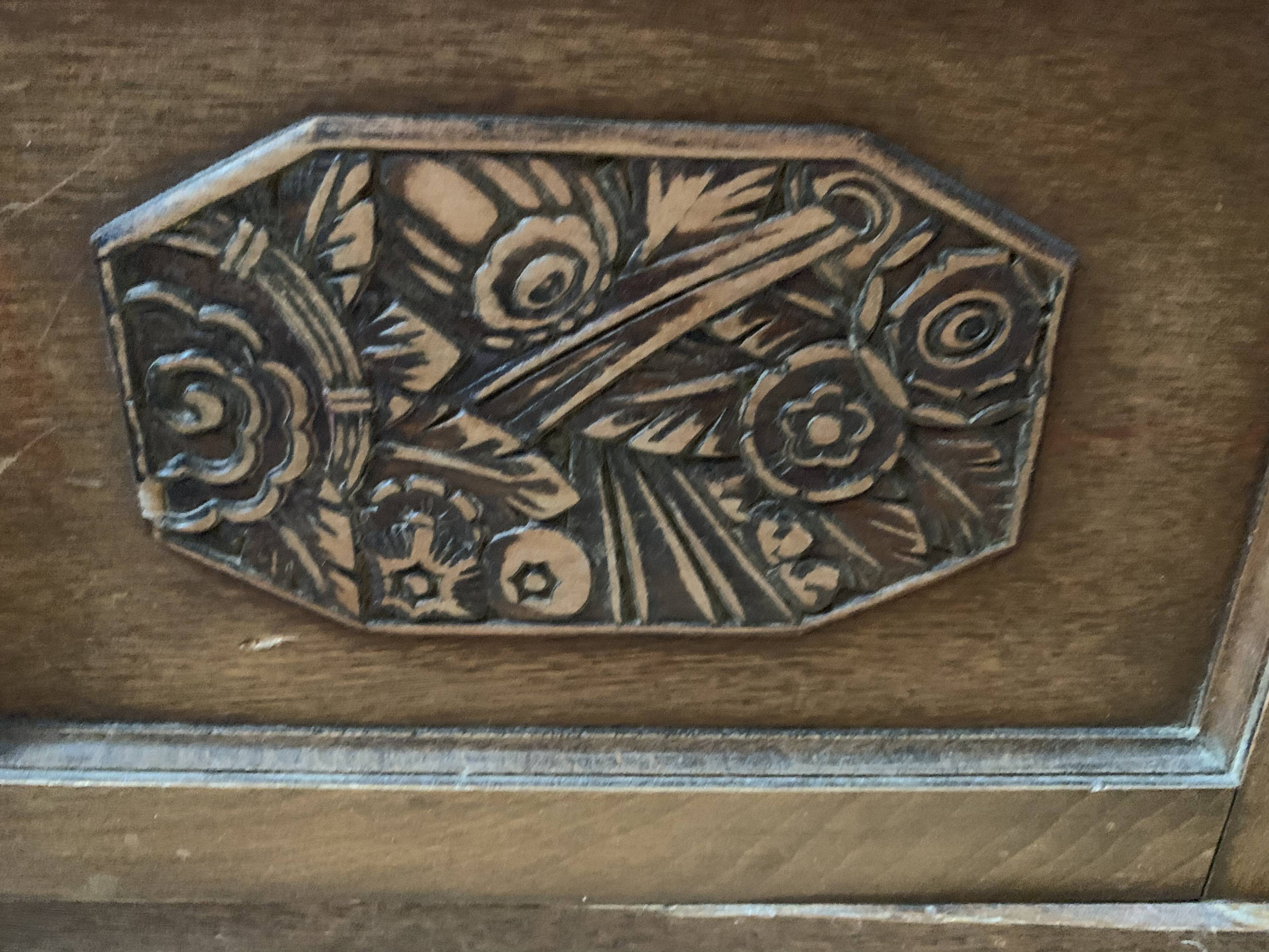 Old bedside wood and marble