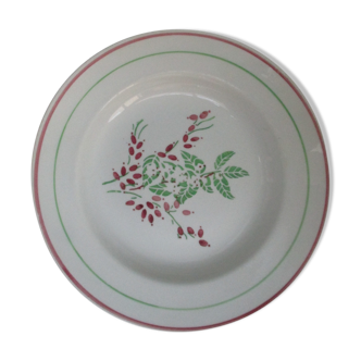 Assiette ancienne Luneville  k et g
