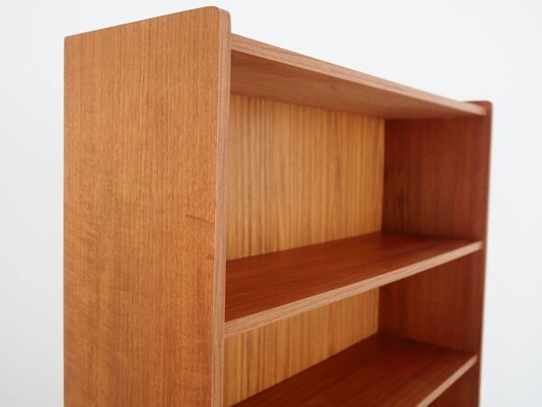 Bibliothèque en teck, design danois, années 1960, production : Danemark