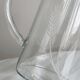 Engraved glass pitcher, wheat ears decoration