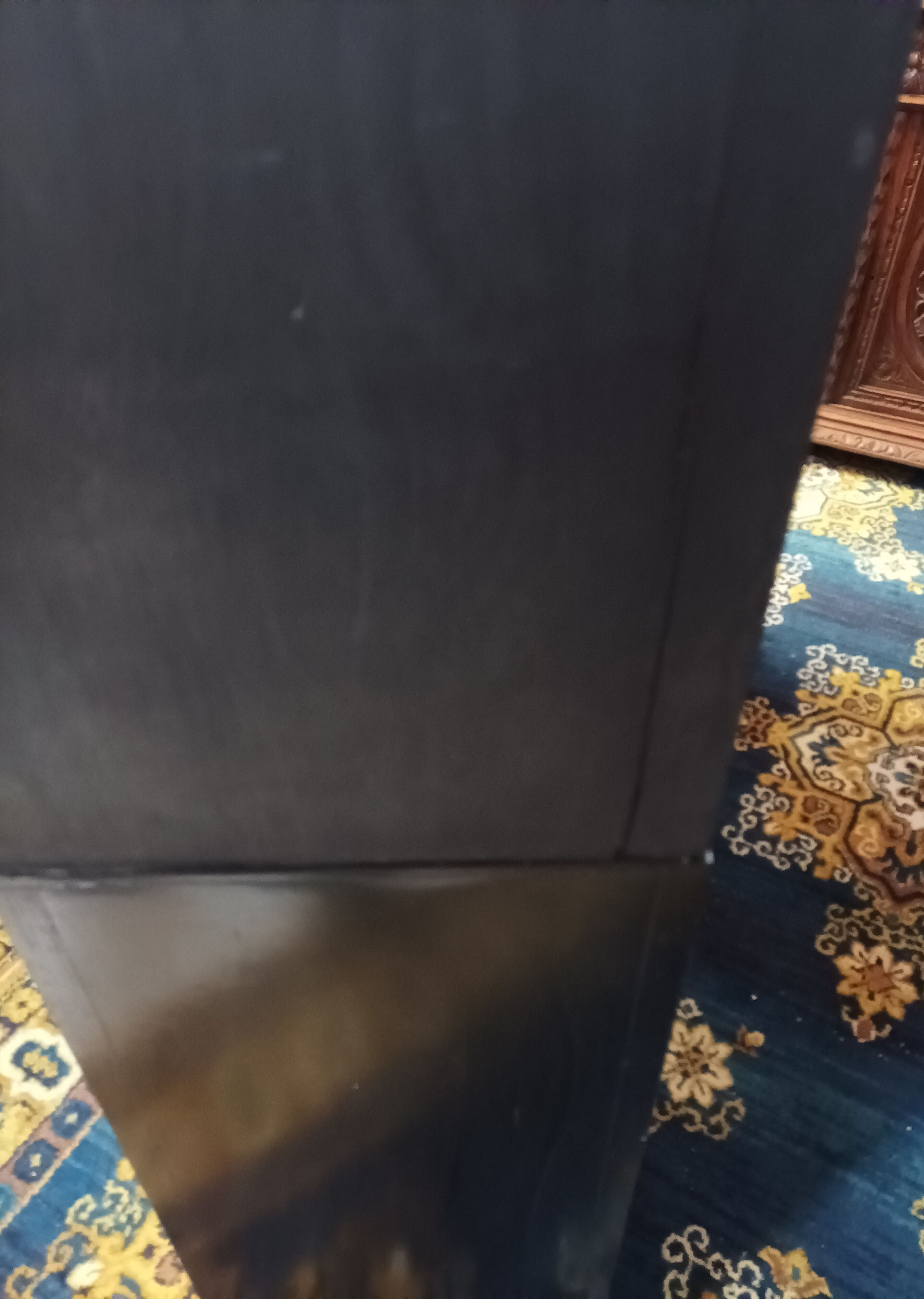 Vintage painted wooden bookcase