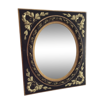 Miroir Ancien Napoleon III 39,5 x 45,5 cm