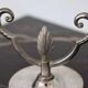 Vintage Pewter Double-Arm Candelabra – Art Nouveau Style Candle Holder