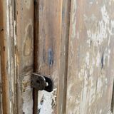 One-door stripped pine sideboard
