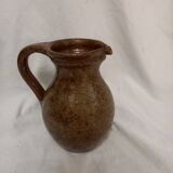 Handcrafted pyrite stoneware pitcher