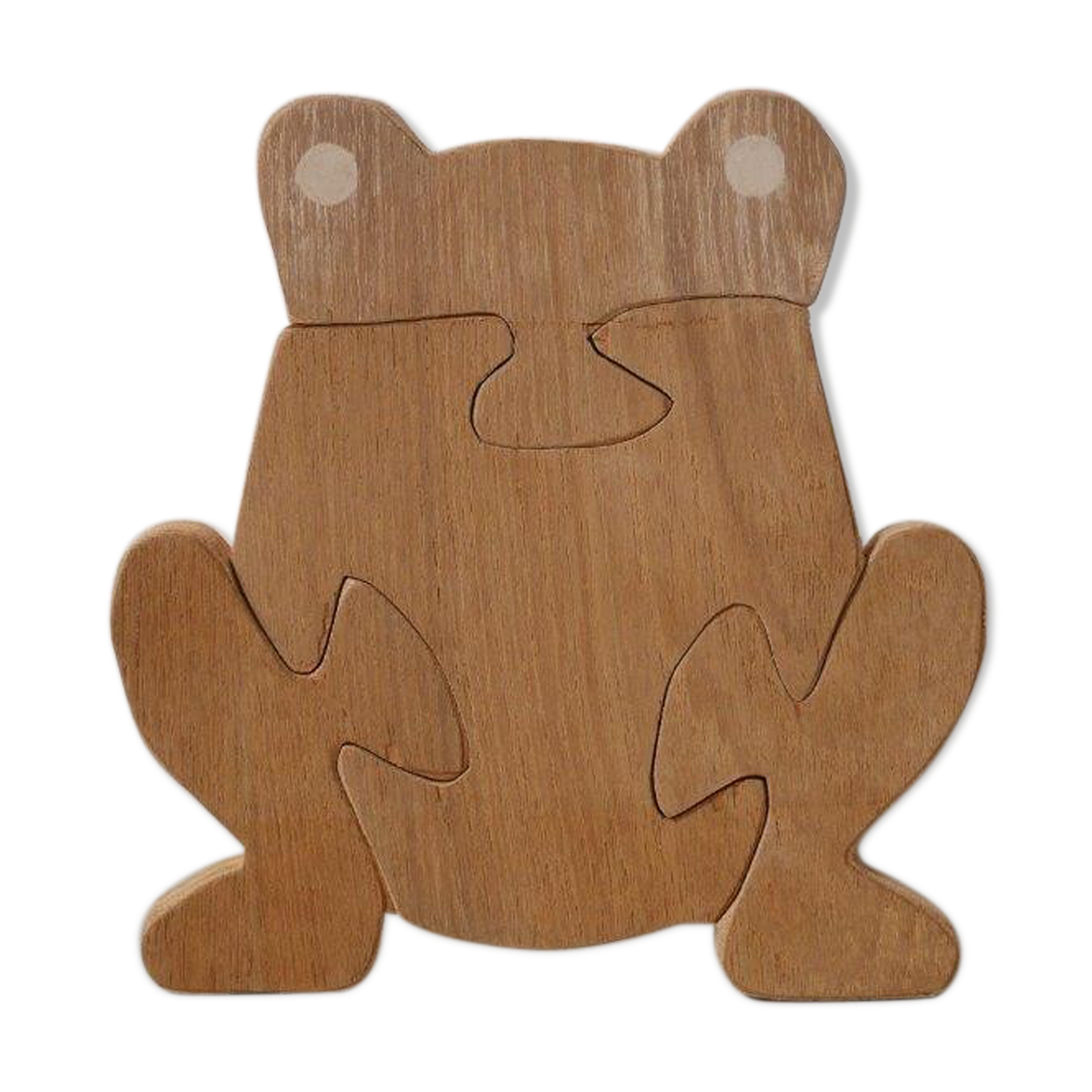Wooden frog puzzle