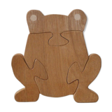 Wooden frog puzzle