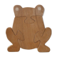Wooden frog puzzle
