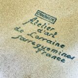 Round dish Sandstone Sarreguemines 70s