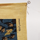 Vintage tapestry "The watchman" with cross stitch. In perfect condition.