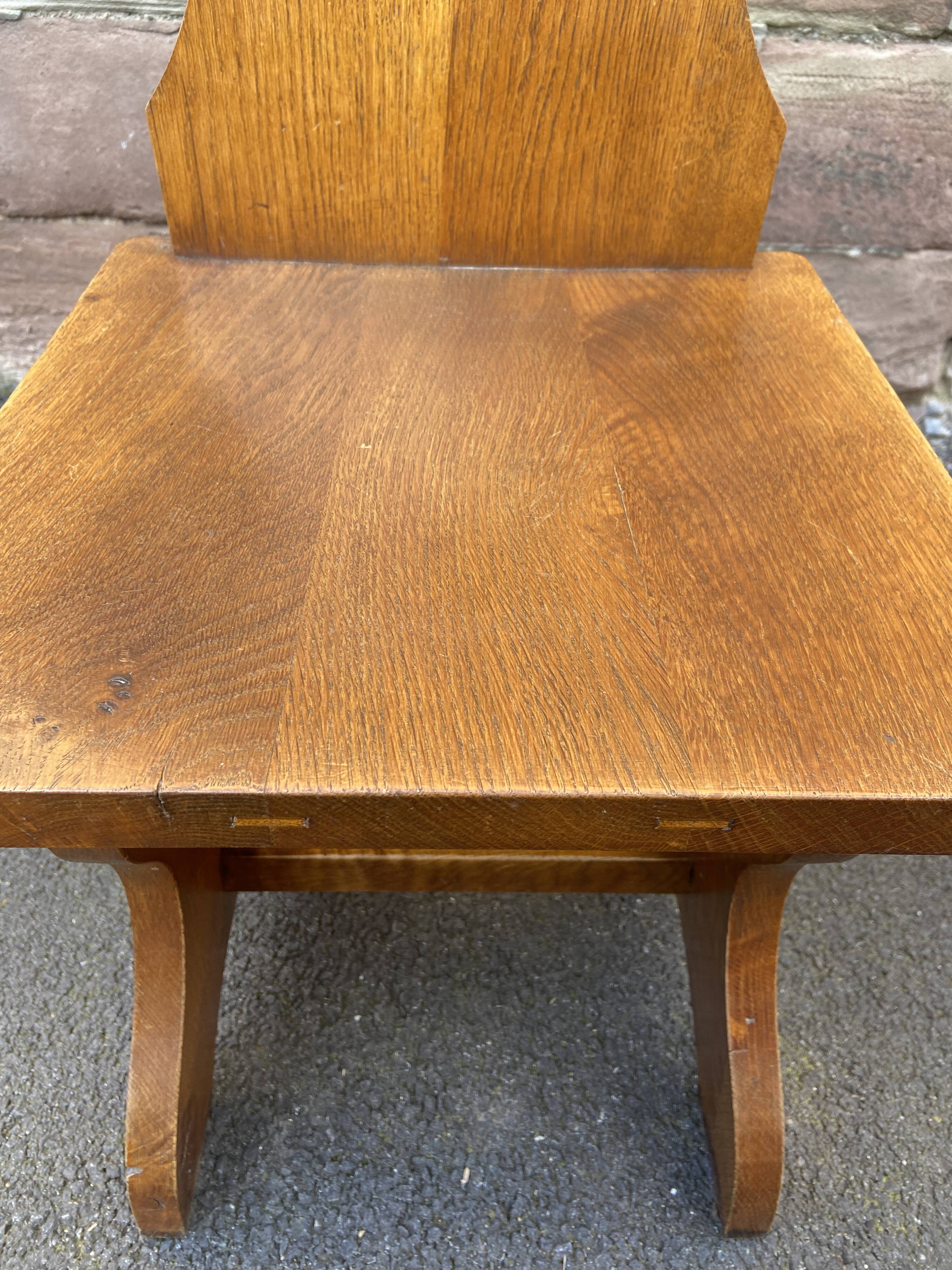 2 Scandinavian Brutalist chairs Pierre Chapo School Mid Century Wood 1960