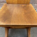 2 Scandinavian Brutalist chairs Pierre Chapo School Mid Century Wood 1960
