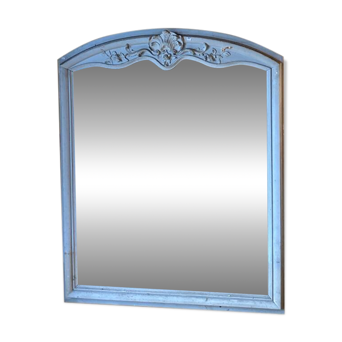 Très grand miroir ancien trumeau bois sculpté