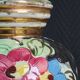 Vintage Ceramic Vase Arte Veneziana, Hand-Painted Flower Decor