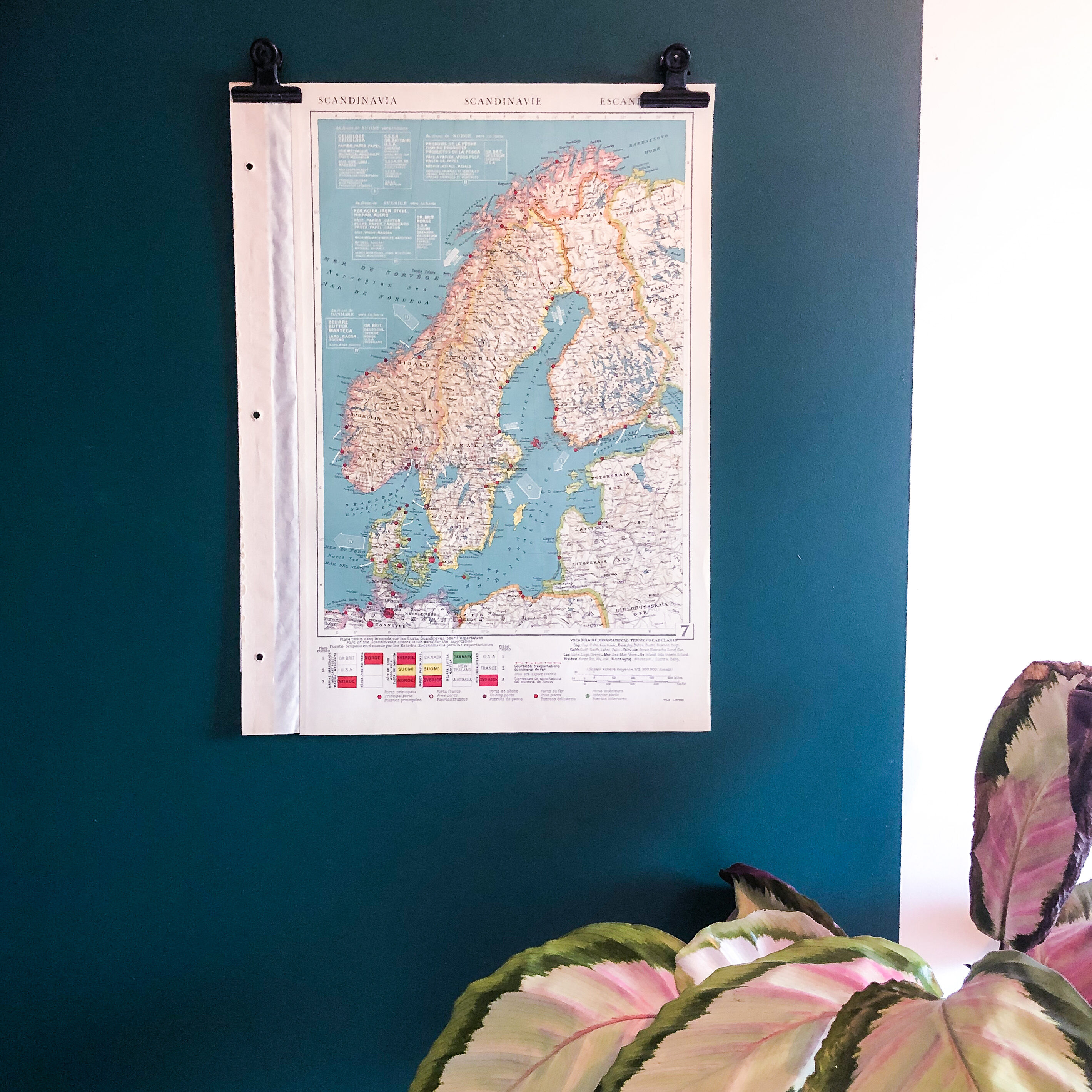 Map 1950 Scandinavia