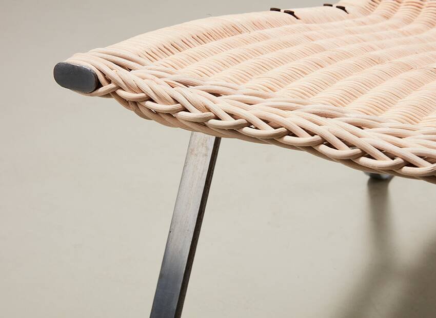 Early PK22 in Rattan by Poul Kjaerholm for E. Kold Christensen Denmark 1956