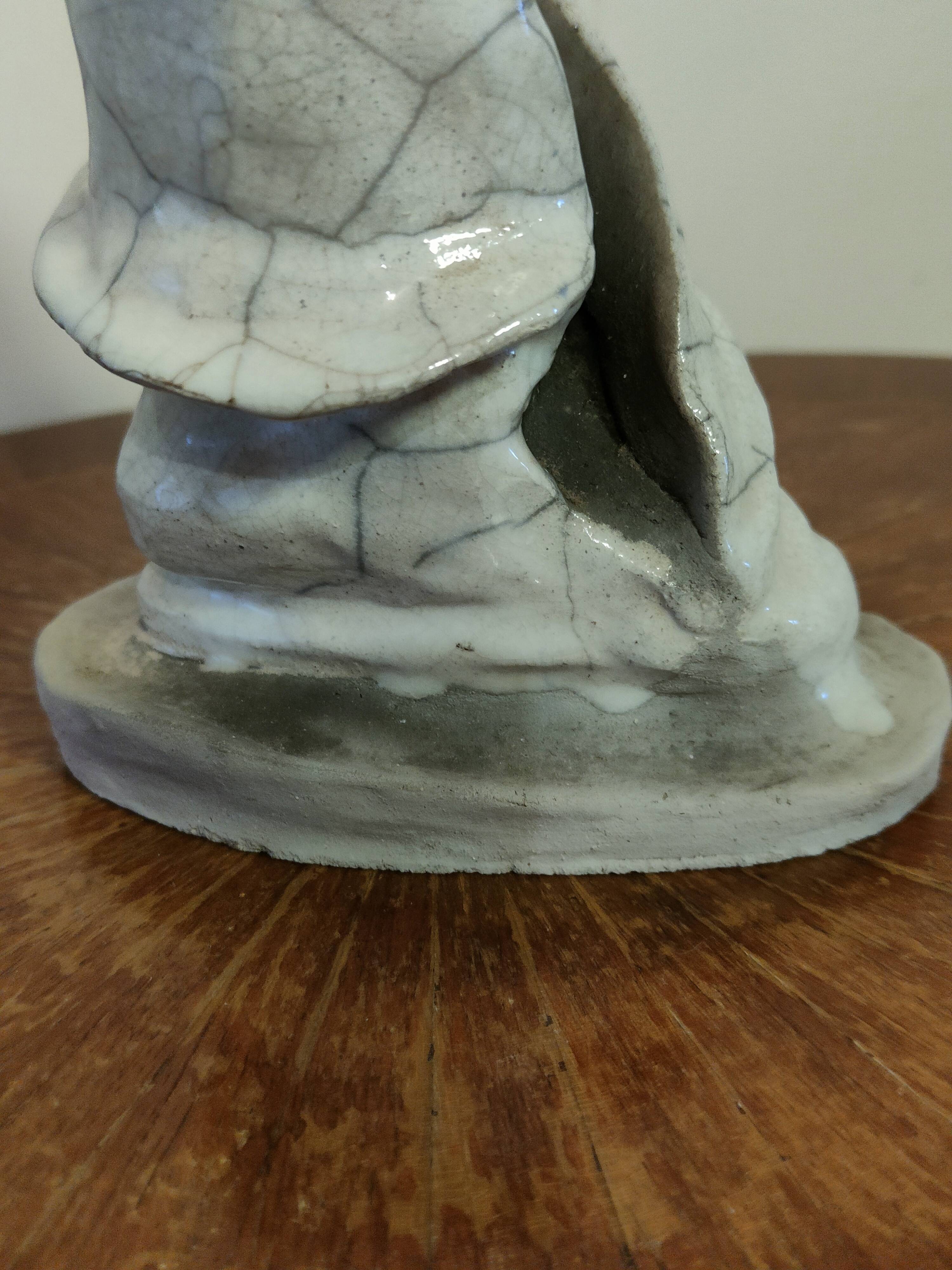 Glazed stoneware sculpture "The Guardians of Hearts"