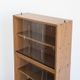 Set of 4 vintage CD shelves with glass doors, France 1990