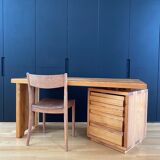 Articulated desk 1950-1960 solid pine