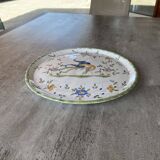 Decorative pie dish in Moustiers porcelain